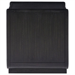 Coaster Leandro Rectangular Wood Occasional Side End Table in Burnished Black