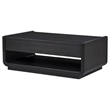 Coaster Leandro Rectangular Wood Cocktail Coffee Table in Burnished Black