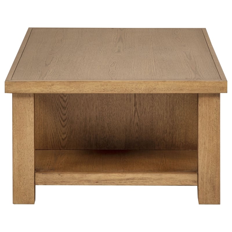 Coaster Beasley 2-Piece Wood Coffee Table Set with Drawers in Golden Oak
