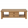 Coaster Beasley 3-Piece Wood Coffee Table Set with Drawers in Golden Oak