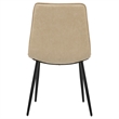Coaster Ortega 19.75'' Faux Leather Dining Side Chair in Tan/Black