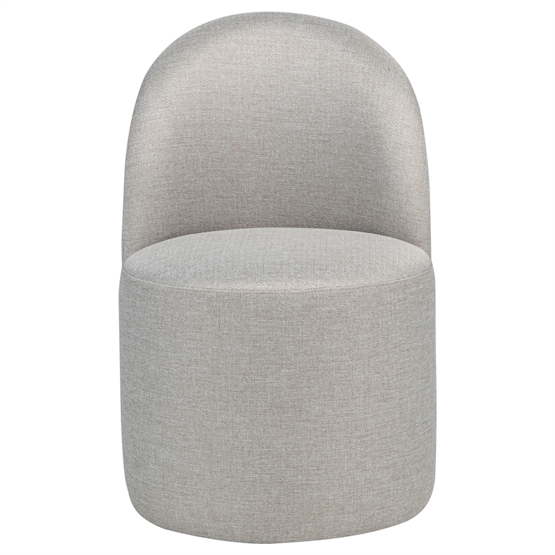 Coaster Aubrey 19.75'' Fabric Barrel Dining Side Chair in Beige