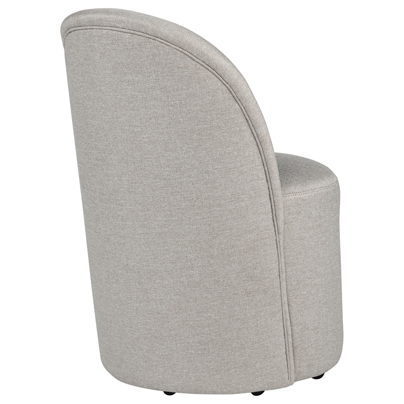 Coaster Aubrey 19.75'' Fabric Barrel Dining Side Chair in Beige