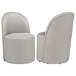Coaster Aubrey 19.75'' Fabric Barrel Dining Side Chair in Beige