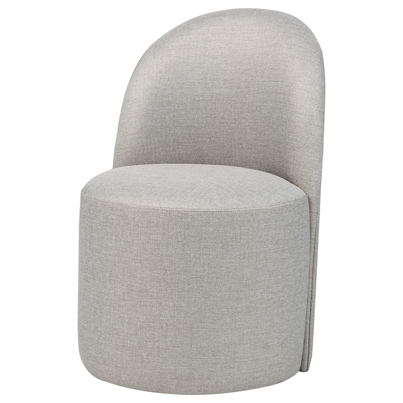 Coaster Aubrey 19.75'' Fabric Barrel Dining Side Chair in Beige