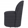 Coaster Aubrey 19.75'' Fabric Barrel Dining Side Chair in Charcoal