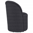 Coaster Aubrey 19.75'' Fabric Barrel Dining Side Chair in Charcoal