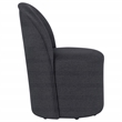 Coaster Aubrey 19.75'' Fabric Barrel Dining Side Chair in Charcoal