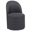Coaster Aubrey 19.75'' Fabric Barrel Dining Side Chair in Charcoal