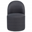 Coaster Aubrey 19.75'' Fabric Barrel Dining Side Chair in Charcoal
