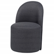 Coaster Aubrey 19.75'' Fabric Barrel Dining Side Chair in Charcoal