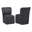 Coaster Jaelynn 19.75'' Fabric Upholstered Parsons Dining Side Chair in Charcoal