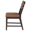 Coaster Tegan 19.25'' Faux Leather and Wood Dining Side Chair in Cognac Brown