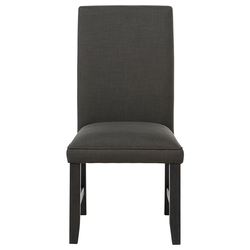 Coaster Berning 19'' Fabric Upholstered Parson Side Chair in Charcoal