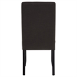Coaster Berning 19'' Fabric Upholstered Parson Side Chair in Charcoal