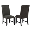 Coaster Berning 19'' Fabric Upholstered Parson Side Chair in Charcoal
