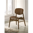 Coaster Benford 18'' Mid-Century Wood Dining Side Chair in Dark Brown