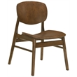 Coaster Benford 18'' Mid-Century Wood Dining Side Chair in Dark Brown