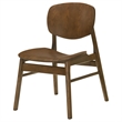 Coaster Benford 18'' Mid-Century Wood Dining Side Chair in Dark Brown