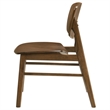 Coaster Benford 18'' Mid-Century Wood Dining Side Chair in Dark Brown