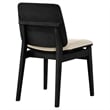 Coaster Redbridge 18.5'' Wood Dining Side Chair in Black/Cream