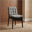 Coaster Redbridge 18.5'' Wood Dining Side Chair in Gray/Black