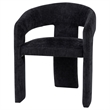 Coaster Carlow 17.75'' Fabric Upholstered Dining Arm Chair in Black