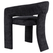 Coaster Carlow 17.75'' Fabric Upholstered Dining Arm Chair in Black