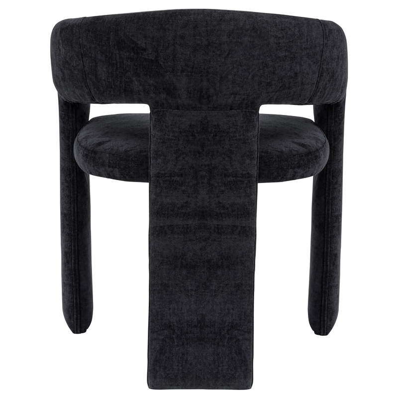 Coaster Carlow 17.75'' Fabric Upholstered Dining Arm Chair in Black