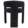 Coaster Carlow 17.75'' Fabric Upholstered Dining Arm Chair in Black