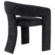 Coaster Carlow 17.75'' Fabric Upholstered Dining Arm Chair in Black
