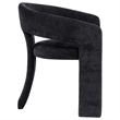 Coaster Carlow 17.75'' Fabric Upholstered Dining Arm Chair in Black