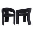 Coaster Carlow 17.75'' Fabric Upholstered Dining Arm Chair in Black