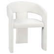 Coaster Carlow 17.75'' Fabric Upholstered Dining Arm Chair in White