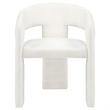 Coaster Carlow 17.75'' Fabric Upholstered Dining Arm Chair in White