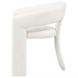 Coaster Carlow 17.75'' Fabric Upholstered Dining Arm Chair in White