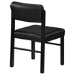 Coaster Kehoe 19'' Wood and Faux Leather Dining Side Chair in Black
