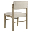 Coaster Kehoe 19'' Wood and Fabric Dining Side Chair in Natural Oak/Cream