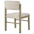 Coaster Kehoe 19'' Wood and Fabric Dining Side Chair in Natural Oak/Cream
