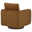 Coaster Iris Contemporary Fabric Upholstered Swivel Accent Chair in Rust