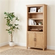 Coaster Vermes 2-Door Transitional Wood Office Cabinet Bookcase in Light Ash