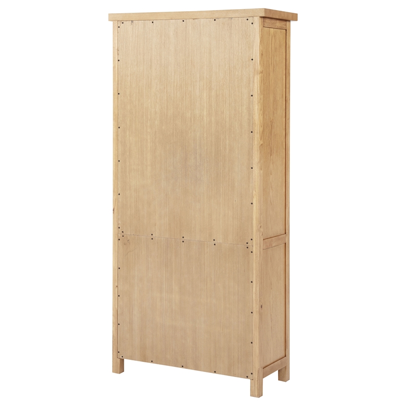 Coaster Vermes 2-Door Transitional Wood Office Cabinet Bookcase in Light Ash