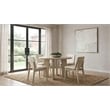 Coaster Strouse 5-Piece Round Wood Dining Set in Cream/Natural Oak