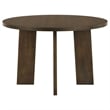 Coaster Strouse 5-Piece Round Wood Dining Set in Cream/Walnut