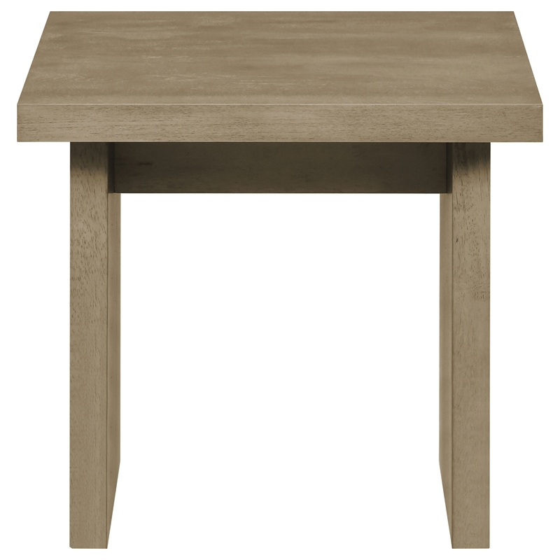 Coaster Decker Square Wood Occasional Side End Table in Natural Oak