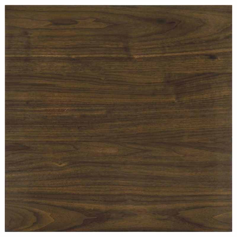 Coaster Decker Square Wood Occasional Side End Table in Walnut