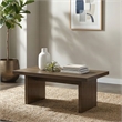 Coaster Decker 47-Inch Rectangular Wood Cocktail Coffee Table in Walnut
