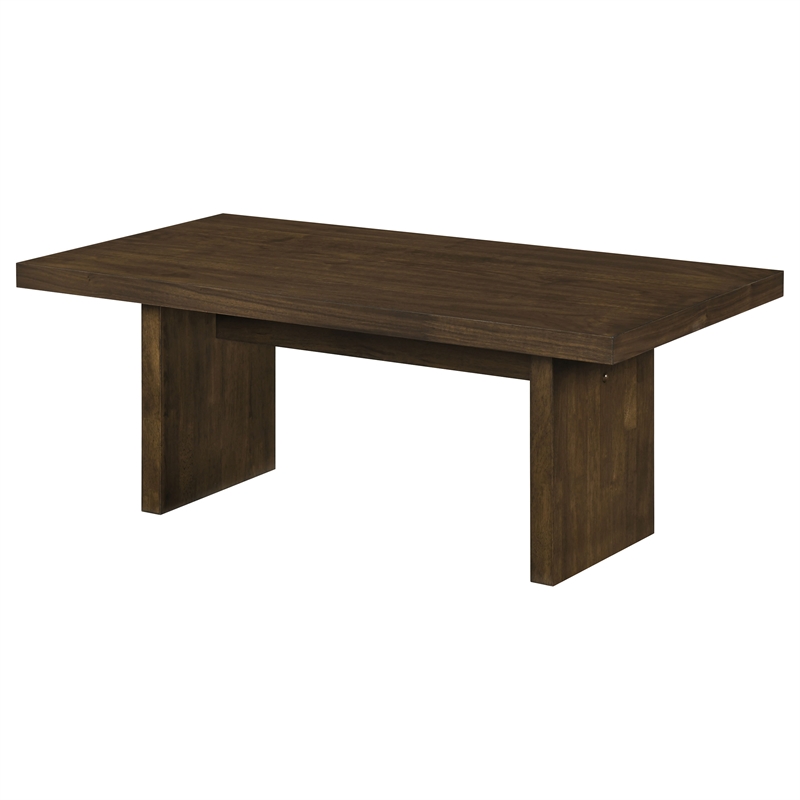 Coaster Decker 47-Inch Rectangular Wood Cocktail Coffee Table in Walnut