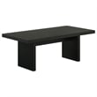 Coaster Decker 3-Piece Transitional Wood Coffee and End Table Set in Black