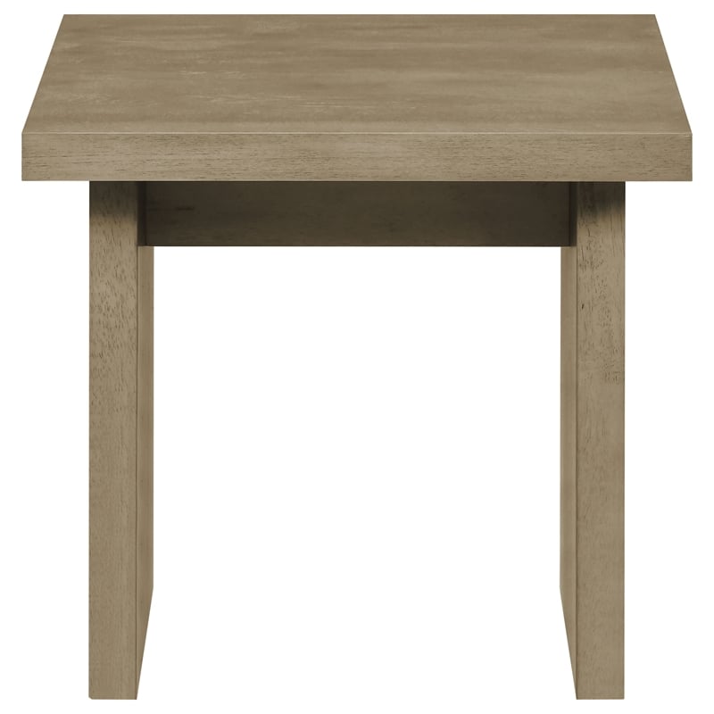 Coaster Decker 3-Piece Transitional Wood Coffee and End Table Set in Natural Oak